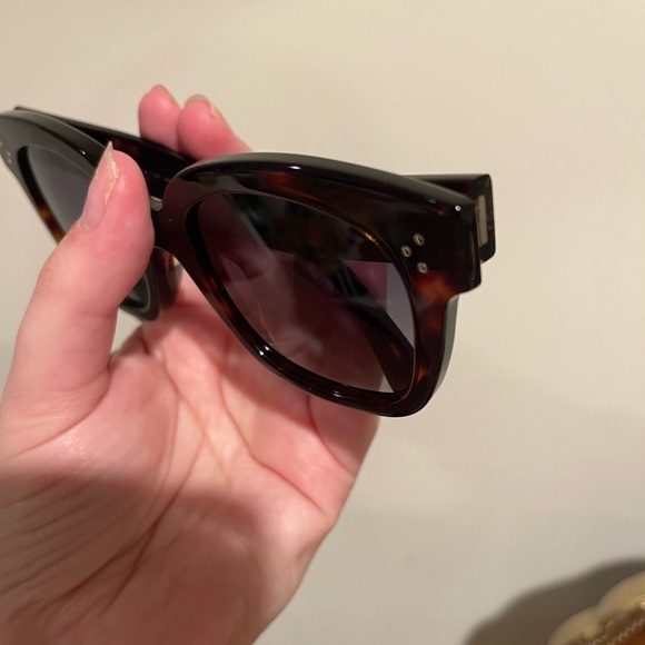 Celine Studded Acetate Sunglasses Tortoiseshell - Picture 7 of 11